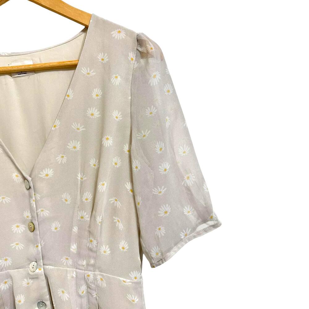 Aritzia Wilfred Button Front A-Line Mini Dress Si… - image 3